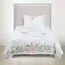 Funda Plumón Algodón Kids Reversible Ballet 1 Plaza Rosen