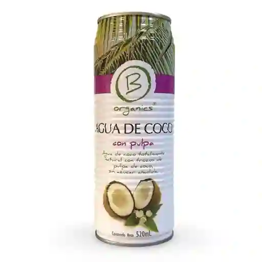 Agua De Coco Con Pulpa B Organics