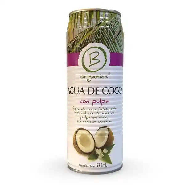Agua De Coco Con Pulpa B Organics