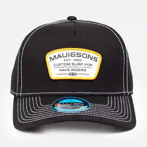 Maui Gorra Jockey Canvas Negro 5AJ1263-MV