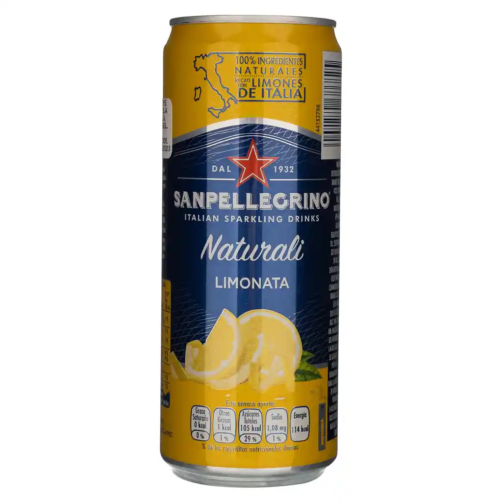 San Pellegrino Bebida Carbonatada con Jugo de Limón Naturali