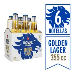 Sixpack Cerveza Royal Guard Golden Lager 6 x 355 cc
