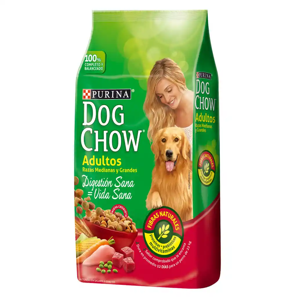 Dog Chow Alimento Perro Adultt Razz Mediana/Grande