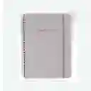 Miniso Cuaderno de Espiral Con Plan Mensual Gris 80 Hojas