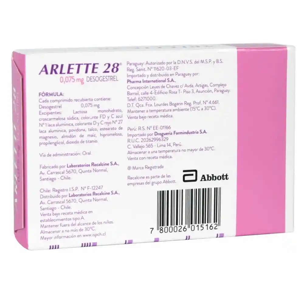 Arlette 28 (0.075 mg)