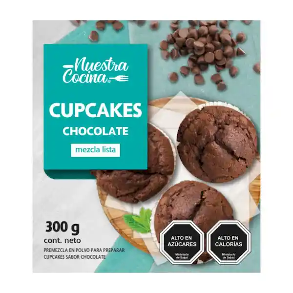 Nuestra Cocina Premezcla Cupcakes Chocolate 300 g