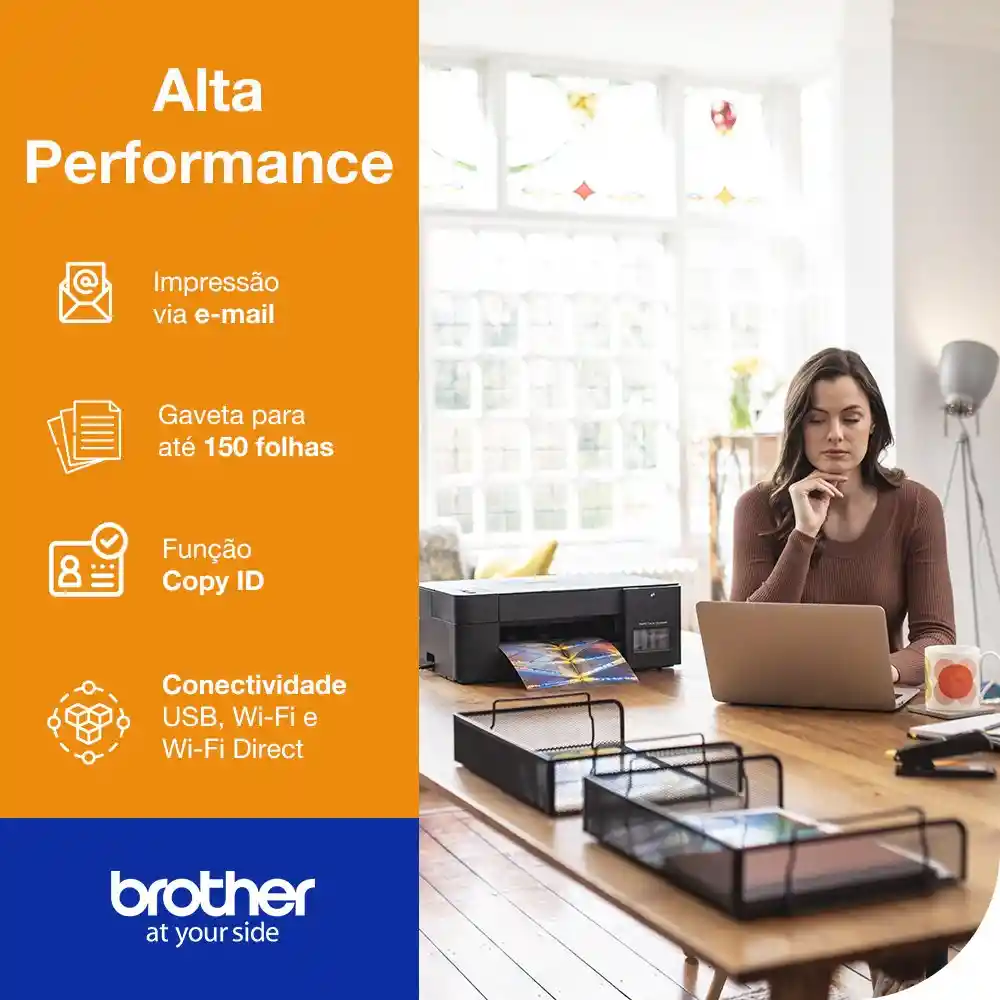 Brother Impresora Multifuncional Usb/Wifi