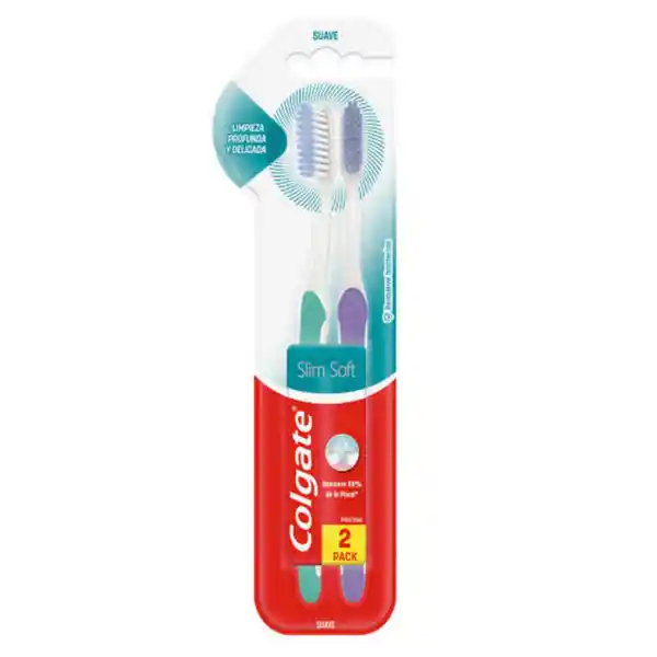 Cepillo Dental Colgate Slim Soft Suave 2 Und