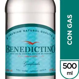 Benedictino Agua con Gas Libre de Sodio