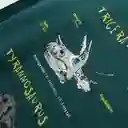 Polera Dinosaurios de Niño Verde Pasto / Grass Talla 12A Colloky