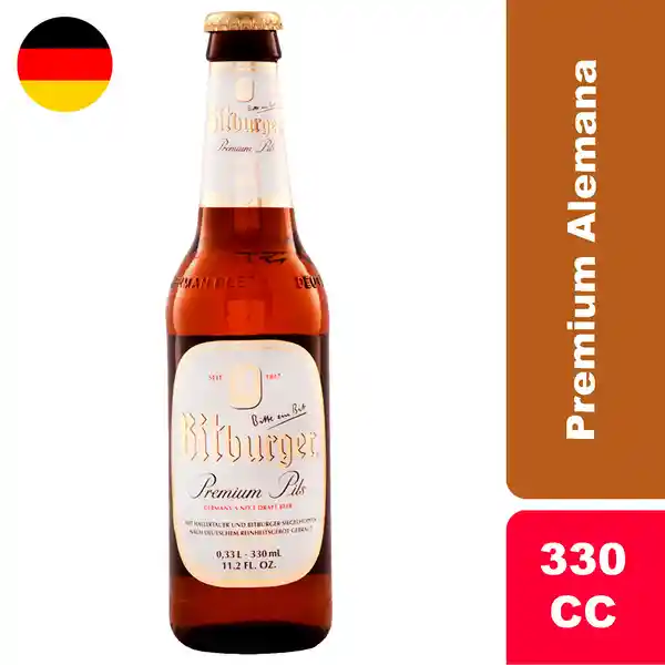 Bitburger Cerveza Premium Pils 4.8