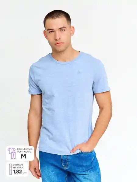 Robert Lewis Polera Manga Corta Peter Celeste XL SS25