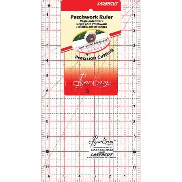 Hemline Regla Patchwork Rectangular 12'' x 6.5''