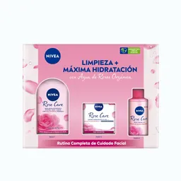 Nivea Agua Micelar Bifásica Rose Care + Crema + Mist Refrescante