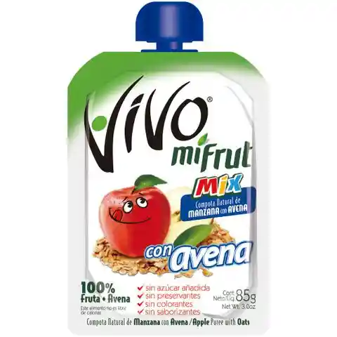 Vivo compota mifrut manzana con avena
