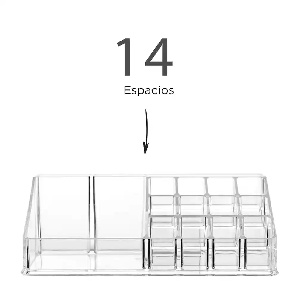 Miniso Organizador Para Cosmeticos Multifuncional Grande Transparente