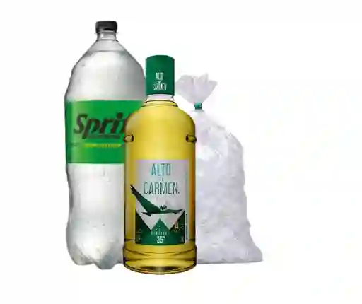 Combo Alto 1 L + Sprite Zero 3 L + Hielo 1 Kg