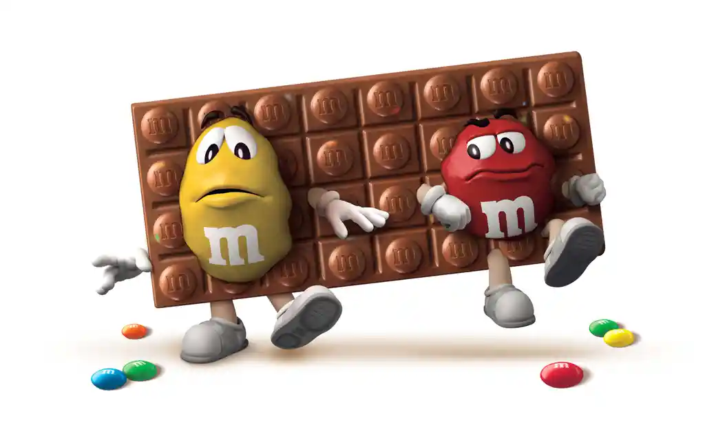 M&M's Barra de Chocolate con Mini Bolitas y Maní