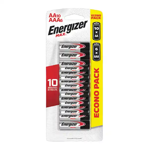 Energizer Pilas Max AA + AAA