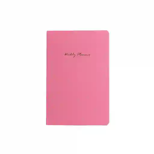Miniso Cuaderno Estampado Con Plan Semanal Fucsia 32 Hojas