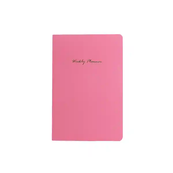 Miniso Cuaderno Estampado Con Plan Semanal Fucsia 32 Hojas