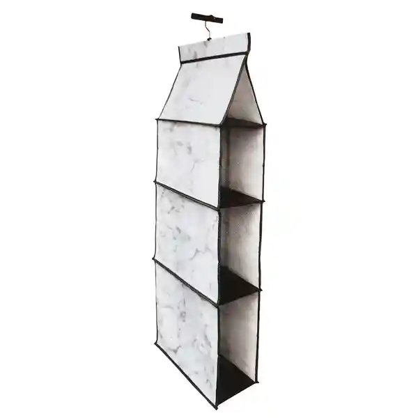 Organizador Closet Hogar Plegable Para Ropa 3 Divisiones Gris