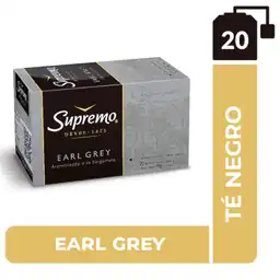 Supremo Té Negro Earl Grey en Bolsistas