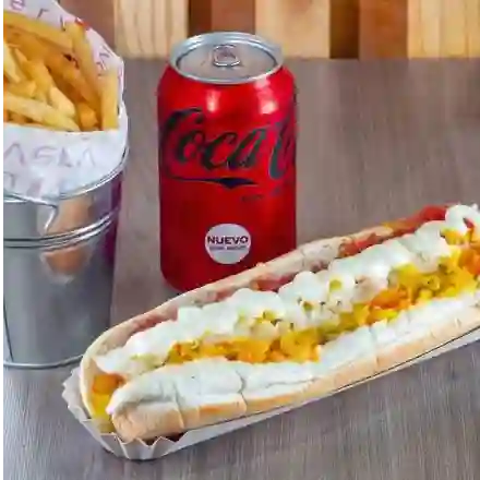 Combo vienesa queso champiñón xl