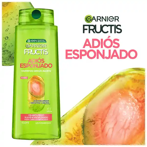 Fructis Shampoo Adios Esponjado Suave Disciplinado
