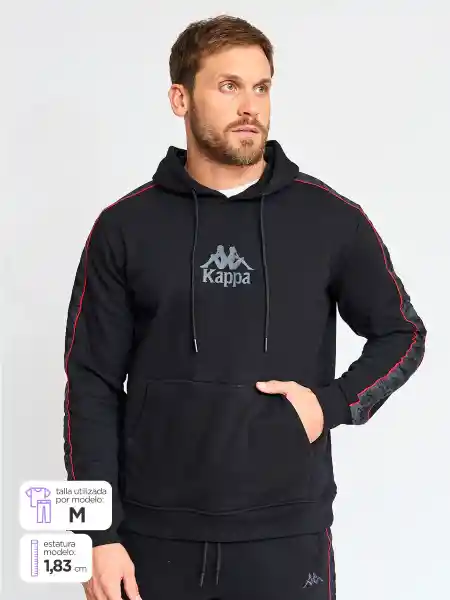 Kappa Polerón H Negro Rojo L KPMPOLI2597NR