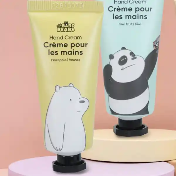 Set de Crema Para Manos Piña Naranja Kiwi We Bare Bears Miniso