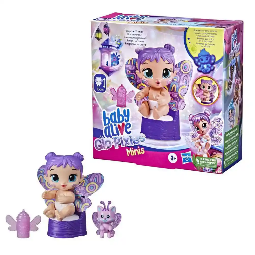 Baby Alive Muñeca Minis Glo Pixies Berry Bug