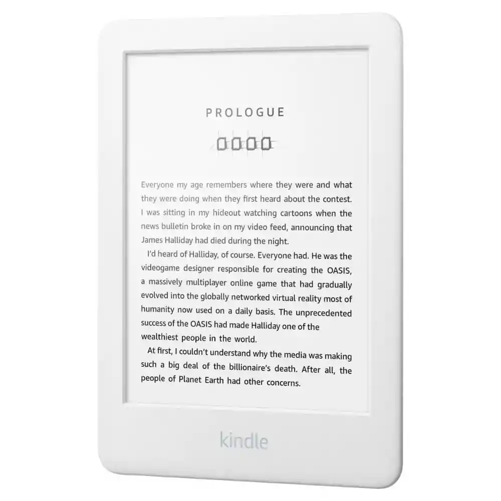 Kindle Tablet Amazon E- Reader 8Gb Blanco 6 Pulgadas