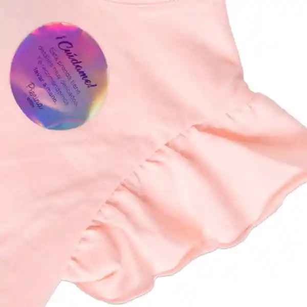 Polera Niña Rosado Talla 12 A Pillín