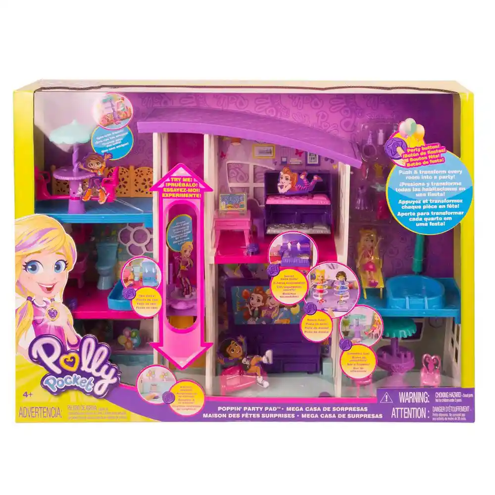 Polly Pocket Casa de Muñecas Mega Sorpresas