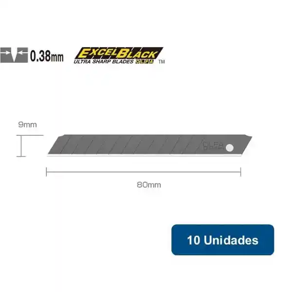 Repuesto Para Cuchillo Black 13 Segmentos Asbb-10