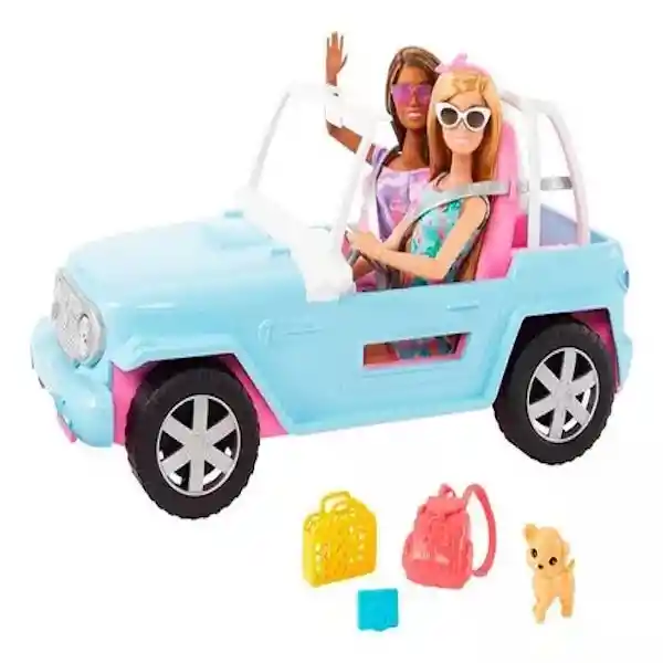 Barbie Vehículo Camioneta Con Muñeca - HRG82