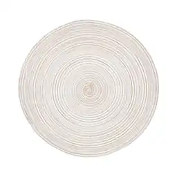 Miniso Mantel Redondo Trenzado Beige