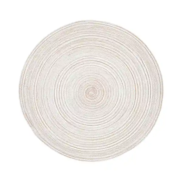 Miniso Mantel Redondo Trenzado Beige