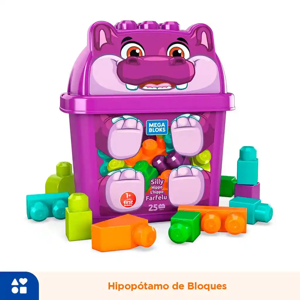 Mega Bloks Balde Cubos Animales