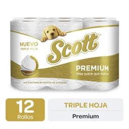 Scott Papel Higiénico Premium Triple Hoja