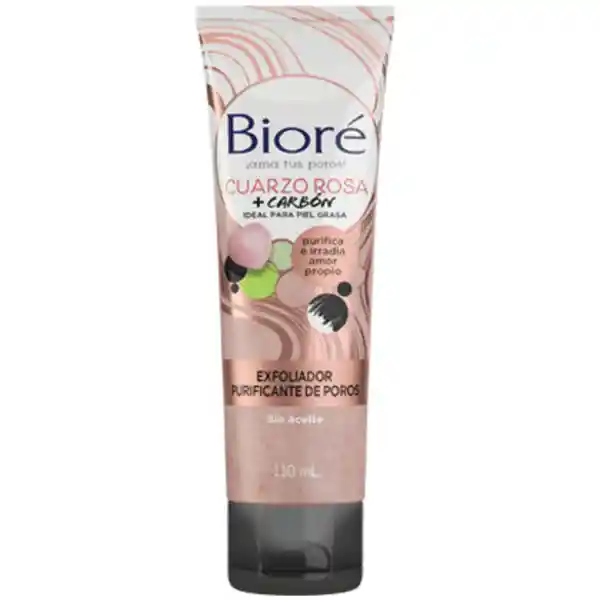 Biore Exfoliador Purificador Rosa Cuarzo 110 Ml