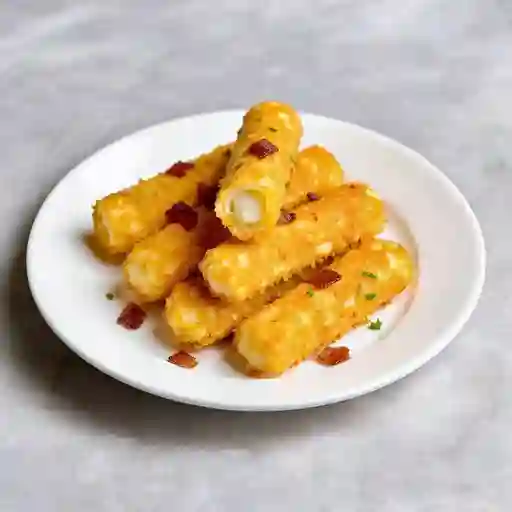 Deditos de queso mozzarella y tocino