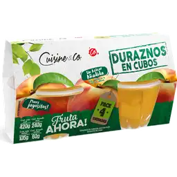 Cuisine & Co Durazno en Cubos Sin Azúcar Añadida