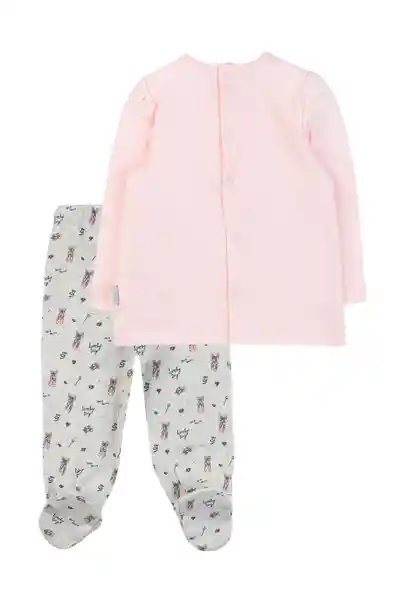 Pijama Cute 221 Bebé Niña Rosado Talla 3 a 6 Meses Ficcus