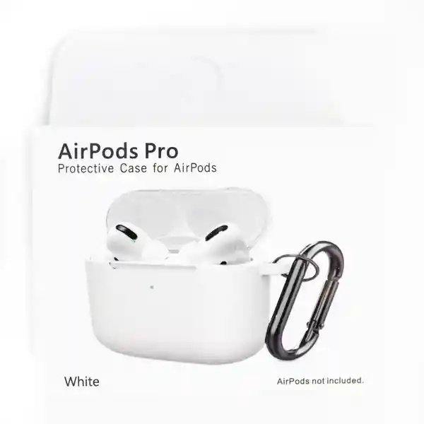 Funda Carcasa Para Airpods Pro Silicona Blanco (Pd)