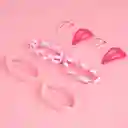 Kit Accesorios Para Cabello Colores Rosa Miniso