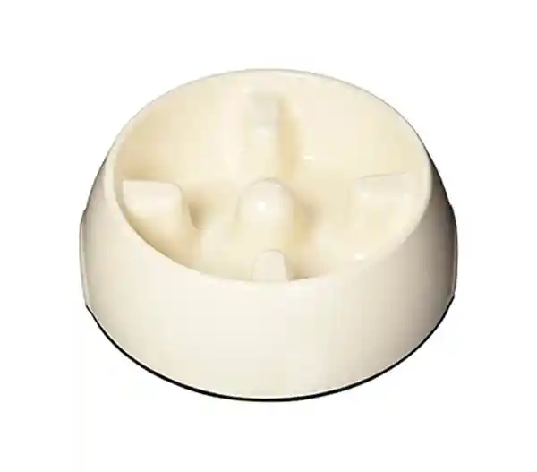 Dog it Plato Anti Gulping Blanco XS