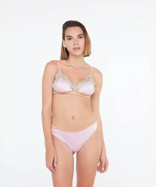 Bralette Dreamy Satinado Lila Talla XS Lounge