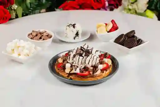 Waffle Nutella + Frutillas